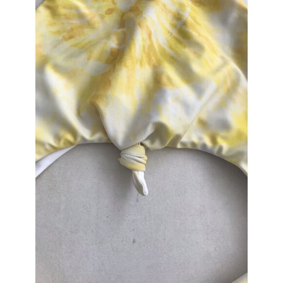 Lovers + Friends Elisa Yellow Cut Out Tie Dye One Piece Swimsuit - Picture 5 of 11